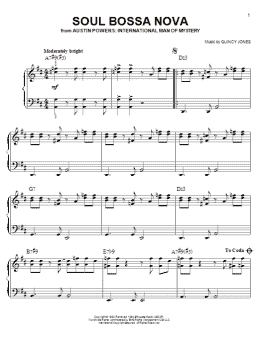 page one of Soul Bossa Nova (Easy Piano)