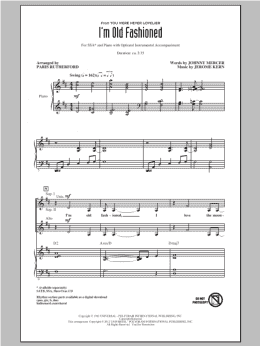 page one of I'm Old Fashioned (SSA Choir)