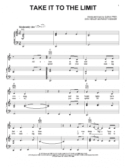 page one of Take It To The Limit (Piano, Vocal & Guitar Chords (Right-Hand Melody))