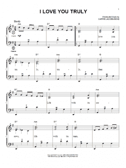page one of I Love You Truly (arr. Gary Meisner) (Accordion)