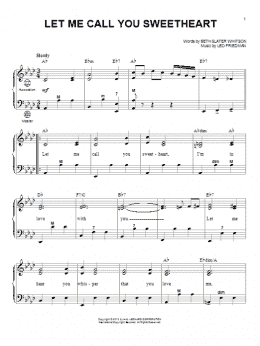 page one of Let Me Call You Sweetheart (Accordion)