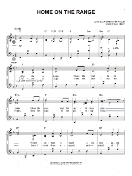 page one of Home On The Range (Accordion)