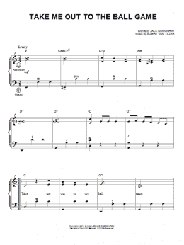 page one of Take Me Out To The Ball Game (arr. Gary Meisner) (Accordion)