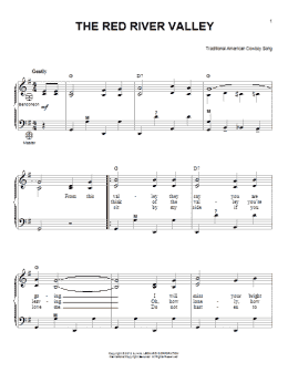 page one of The Red River Valley (Accordion)