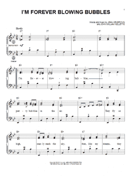 page one of I'm Forever Blowing Bubbles (arr. Gary Meisner) (Accordion)