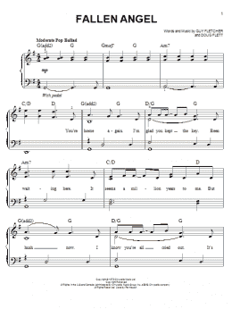 page one of Fallen Angel (Easy Piano)