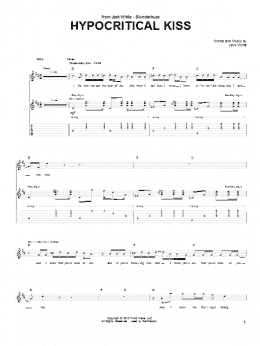 page one of Hypocritical Kiss (Guitar Tab)