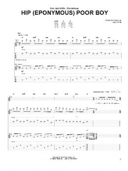 page one of Hip (Eponymous) Poor Boy (Guitar Tab)