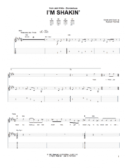 page one of I'm Shakin' (Guitar Tab)