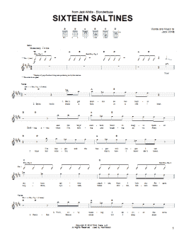 page one of Sixteen Saltines (Guitar Tab)
