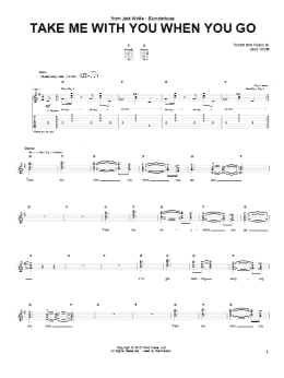 page one of Take Me With You When You Go (Guitar Tab)