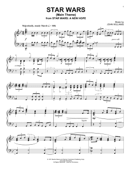 page one of Star Wars (Main Theme) (Piano Solo)
