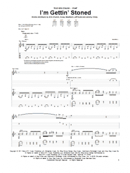 page one of I'm Gettin' Stoned (Guitar Tab)