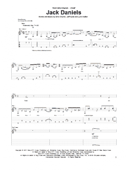 page one of Jack Daniels (Guitar Tab)