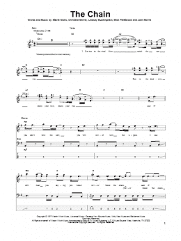 page one of The Chain (Bass Guitar Tab)