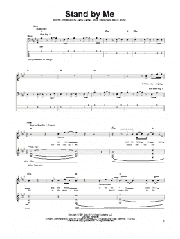 page one of Stand By Me (Bass Guitar Tab)
