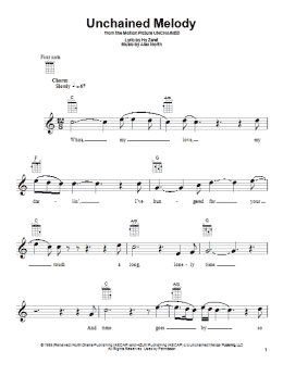 page one of Unchained Melody (Ukulele)