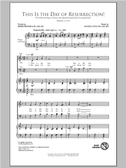 page one of This Is The Day Of Resurrection! (SATB Choir)