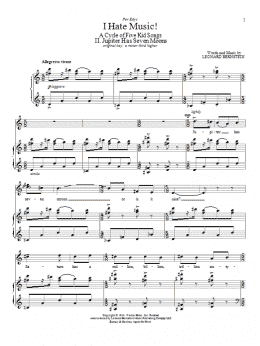 page one of Jupiter Has Seven Moons (Piano & Vocal)