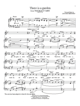 page one of There Is A Garden (Piano & Vocal)