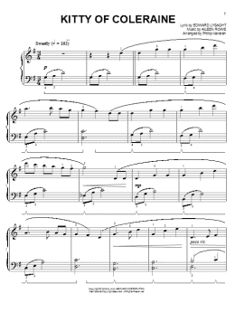 page one of Kitty Of Coleraine (arr. Phillip Keveren) (Easy Piano)