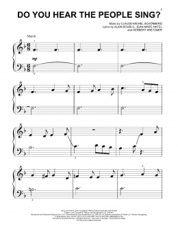 page one of Do You Hear The People Sing? (Beginning Piano Solo)