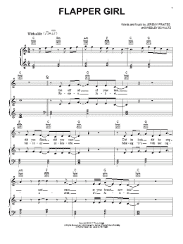 page one of Flapper Girl (Piano, Vocal & Guitar Chords (Right-Hand Melody))