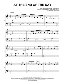 page one of At The End Of The Day (Beginning Piano Solo)