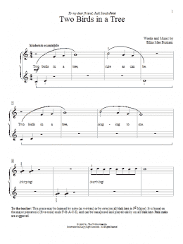page one of Two Birds In A Tree (Educational Piano)