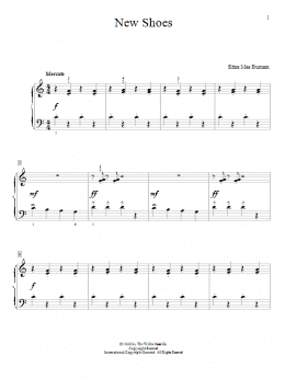 page one of New Shoes (Educational Piano)