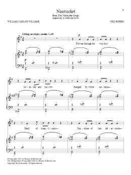 page one of Nantucket (Piano & Vocal)