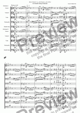 page one of 'Rondo Capriccioso' for Double String Orchestra.