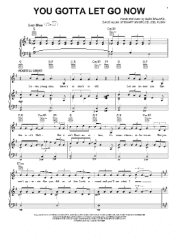 page one of You Gotta Let Go Now (Piano, Vocal & Guitar Chords (Right-Hand Melody))