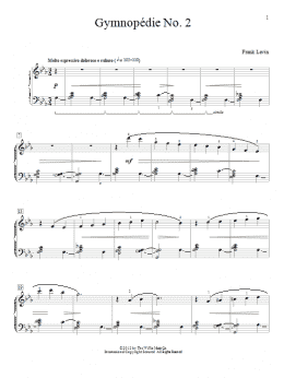 page one of Gymnopedie No. 2 (Educational Piano)