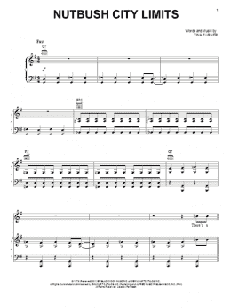 page one of Nutbush City Limits (Piano, Vocal & Guitar Chords (Right-Hand Melody))