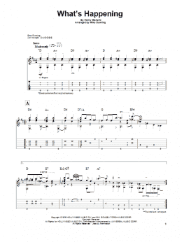 page one of What's Happening (Solo Guitar)
