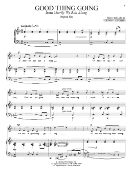 page one of Good Thing Going (Piano & Vocal)