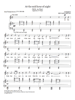 page one of At The Mid Hour Of Night (Piano & Vocal)
