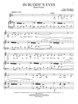 page one of In Buddy's Eyes (Piano & Vocal)