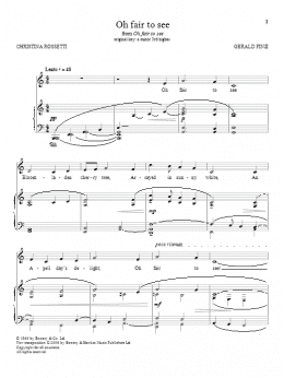 page one of Oh Fair To See (Piano & Vocal)