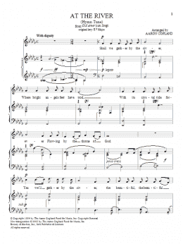 page one of At The River (Piano & Vocal)