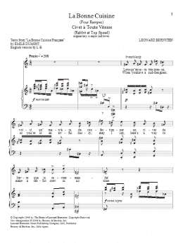 page one of Civet A Toute Vitesse (Rabbit At Top Speed) (Piano & Vocal)