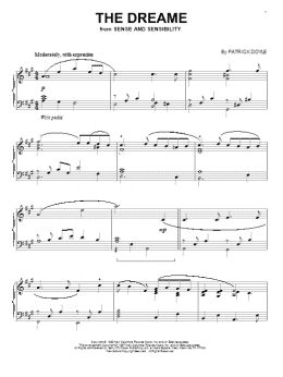 page one of The Dreame (Piano Solo)