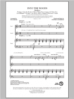page one of Into The Woods (Medley) (2-Part Choir)