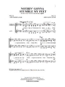 page one of Nothin' Gonna Stumble My Feet (SSA Choir)