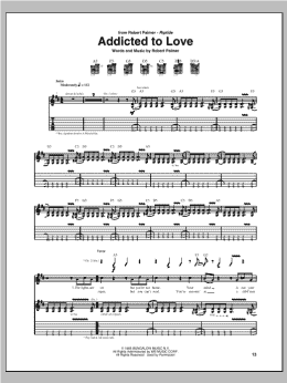 page one of Addicted To Love (Guitar Tab)