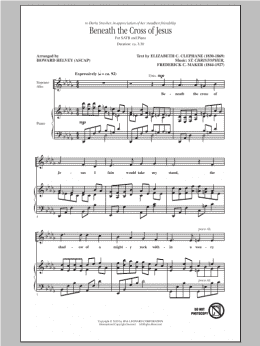 page one of Beneath The Cross Of Jesus (SATB Choir)