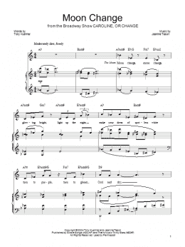 page one of Moon Change (Piano, Vocal & Guitar Chords (Right-Hand Melody))