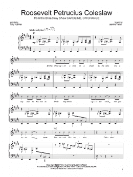 page one of Roosevelt Petrucius Coleslaw (Piano, Vocal & Guitar Chords (Right-Hand Melody))