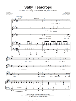 page one of Salty Teardrops (Piano, Vocal & Guitar Chords (Right-Hand Melody))